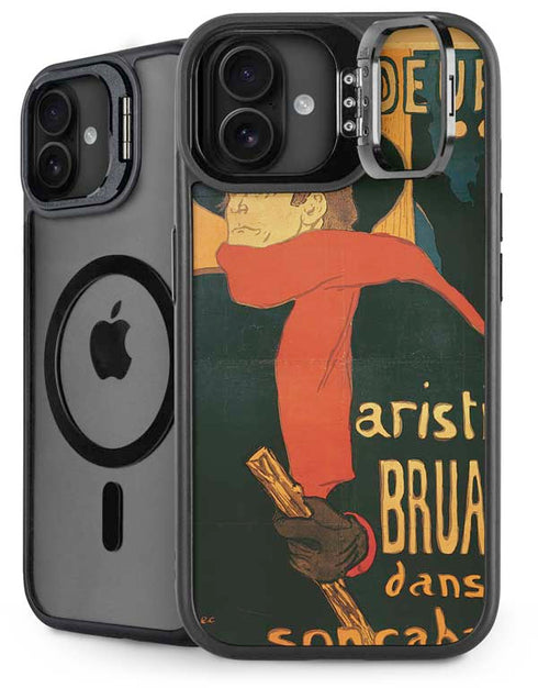 Henri Toulouse-Lautrec Ambassadeurs Aristide Bruant iPhone 16 Plus Kickstand Case