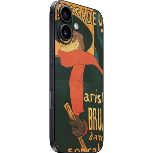 Henri Toulouse-Lautrec Ambassadeurs Aristide Bruant iPhone 16 Plus Skin