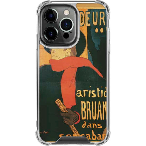 Henri Toulouse-Lautrec Ambassadeurs Aristide Bruant iPhone 16 Pro Clear Case