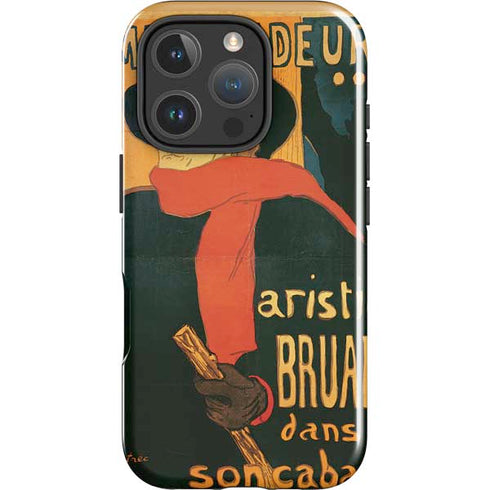 Henri Toulouse-Lautrec Ambassadeurs Aristide Bruant iPhone 16 Pro Impact Case