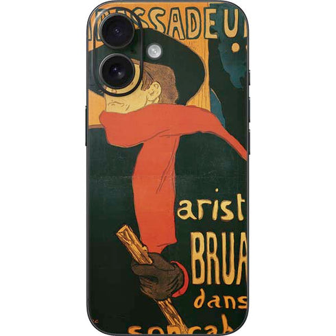 Henri Toulouse-Lautrec Ambassadeurs Aristide Bruant iPhone 16 Skin