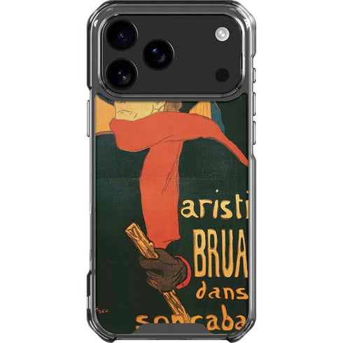 Henri Toulouse-Lautrec Ambassadeurs Aristide Bruant iPhone 18 Pro Max Clear Case