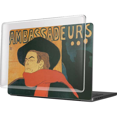 Henri Toulouse-Lautrec Ambassadeurs Aristide Bruant MacBook Pro 14in (2021-24) Case plus Skin