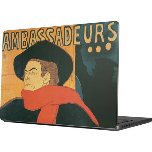Henri Toulouse-Lautrec Ambassadeurs Aristide Bruant Apple MacBook Pro 14-inch Skin