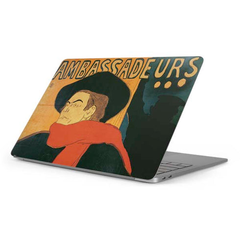 Henri Toulouse-Lautrec Ambassadeurs Aristide Bruant Apple MacBook Pro 16-inch Skin