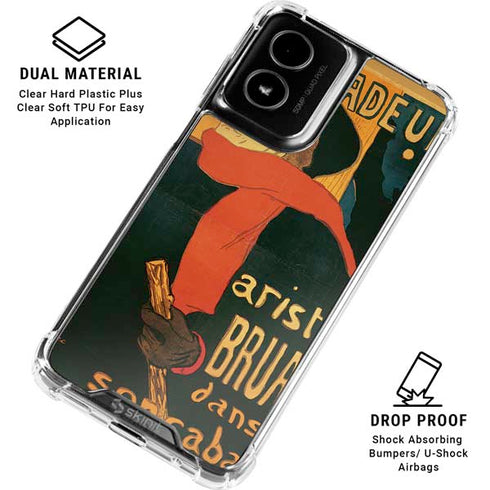 Henri Toulouse-Lautrec Ambassadeurs Aristide Bruant Moto G Power 5G (2024) Clear Case