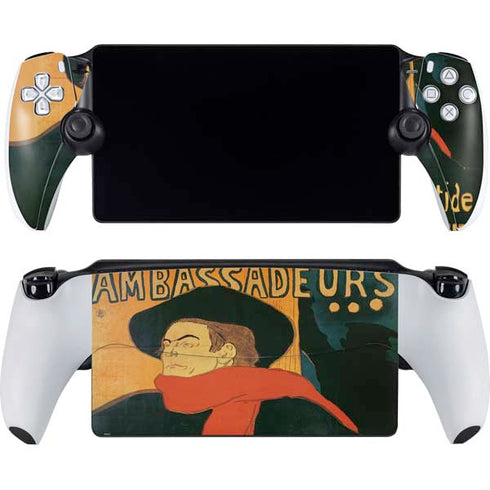Henri Toulouse-Lautrec Ambassadeurs Aristide Bruant PlayStation Portal Remote Player Skin