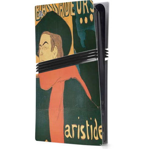 Henri Toulouse-Lautrec Ambassadeurs Aristide Bruant PS5 Pro Console Skin