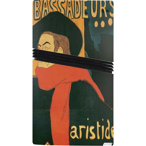 Henri Toulouse-Lautrec Ambassadeurs Aristide Bruant PS5 Pro Console Skin