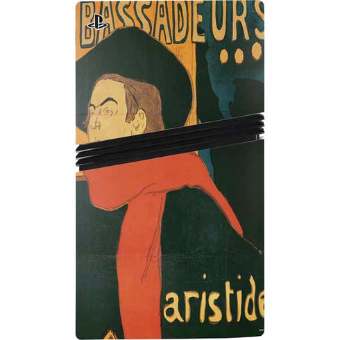 Henri Toulouse-Lautrec Ambassadeurs Aristide Bruant PS5 Pro Disk Bundle Skin