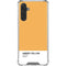 Amber Yellow Galaxy A17 Clear Case