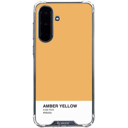 Amber Yellow Galaxy A36 5G Clear Case