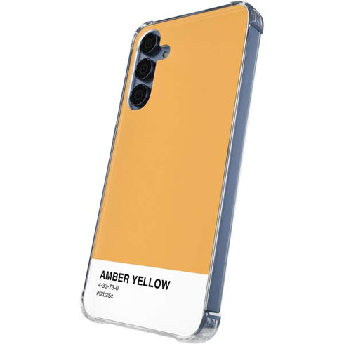 Amber Yellow Galaxy A55 5G Clear Case
