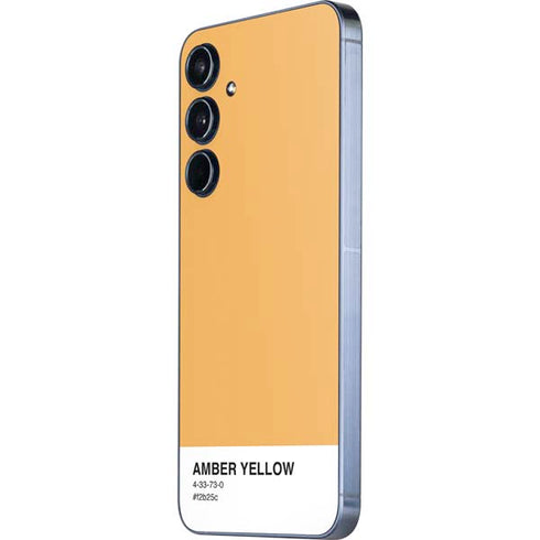Amber Yellow Galaxy A55 5G Skin
