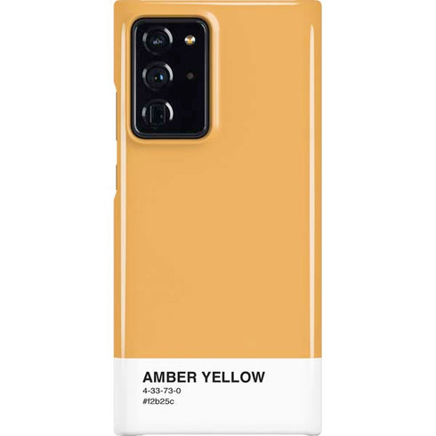 Amber Yellow Galaxy Cases