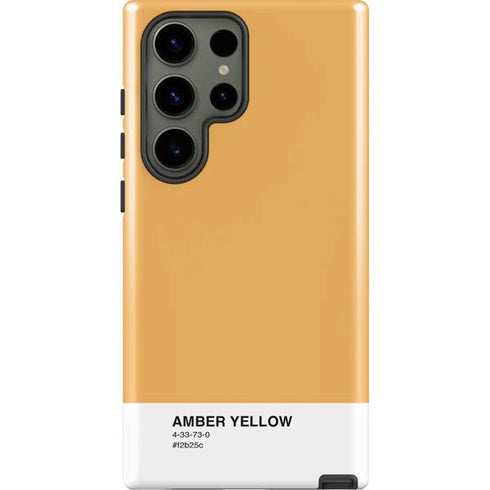 Amber Yellow Galaxy S23 Ultra Pro Case