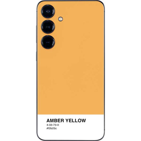 Amber Yellow Galaxy S25 Plus Skin