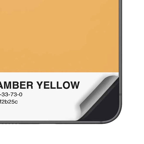 Amber Yellow Galaxy S25 Plus Skin