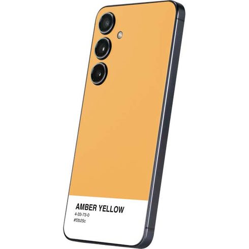 Amber Yellow Galaxy S25 Skin