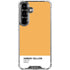 Amber Yellow Galaxy S26 Clear Case