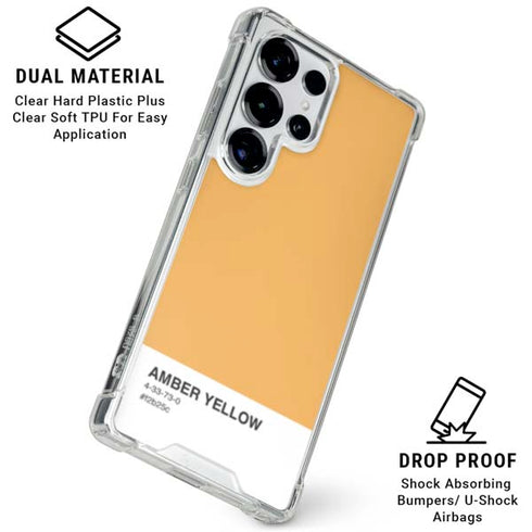 Amber Yellow Galaxy S26 Ultra Clear Case