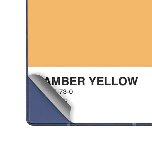 Amber Yellow Galaxy Z Fold6 Skin