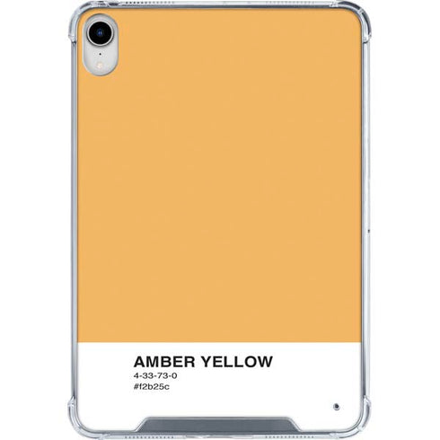 Amber Yellow iPad 11th Gen (2025) Clear Case