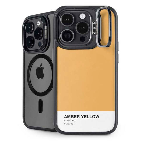 Amber Yellow iPhone 16 Pro Kickstand Case