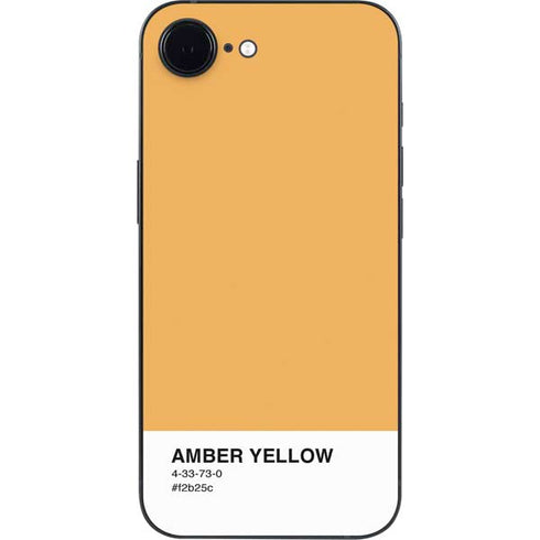 Amber Yellow iPhone 16e Skin