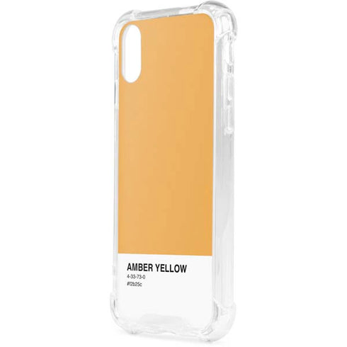 Amber Yellow iPhone XS Clear Case