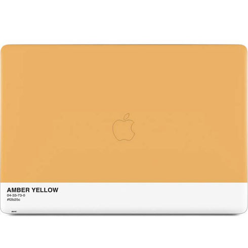Amber Yellow MacBook Skins