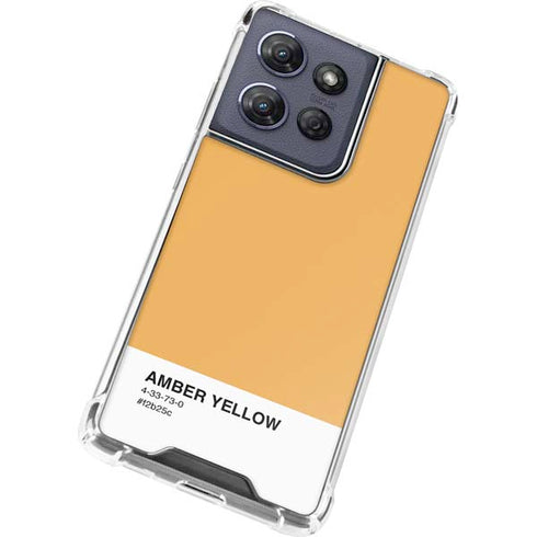 Amber Yellow Moto G 5G (2025) Clear Case