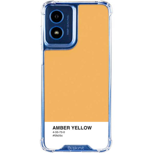 Amber Yellow Moto G Play 4G (2024) Clear Case
