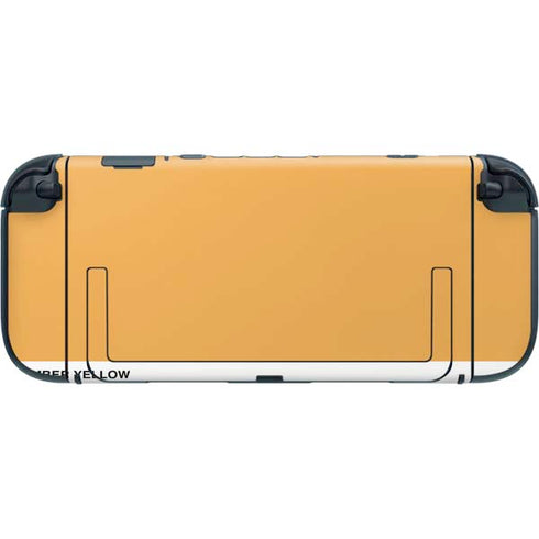 Amber Yellow Nintendo Switch 2 (2025) with Joy-Con Skin