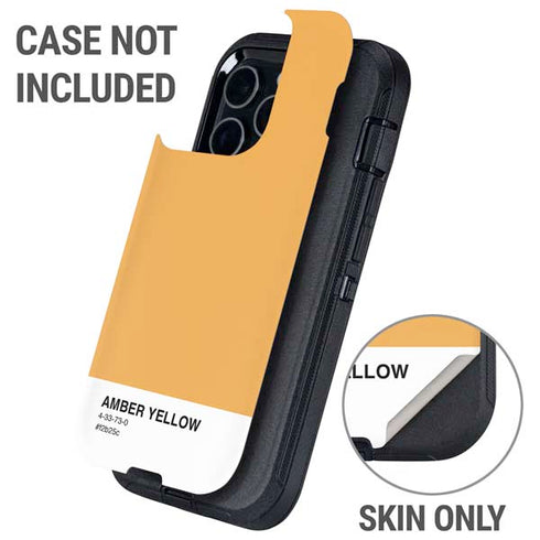 Amber Yellow Otterbox Defender iPhone Skin