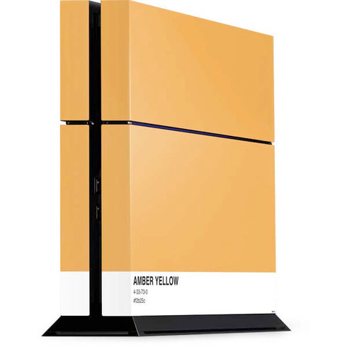 Amber Yellow PlayStation PS4 Skins