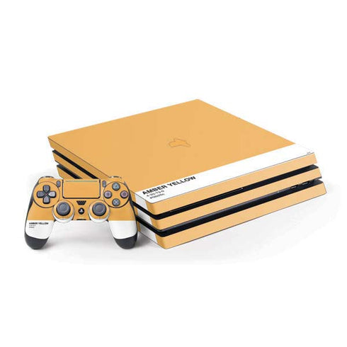 Amber Yellow PlayStation PS4 Skins