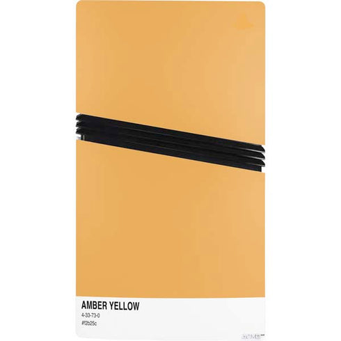 Amber Yellow PS5 Pro Console Skin