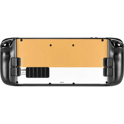 Amber Yellow Steam Deck Handheld Gaming Computer Skin