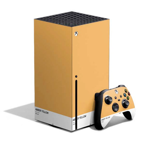 Amber Yellow Xbox Series X Skins
