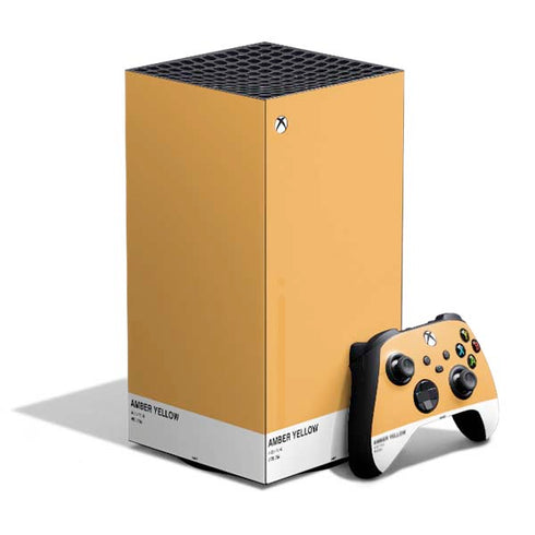 Amber Yellow XBox Series X Digital Edition Bundle Skin