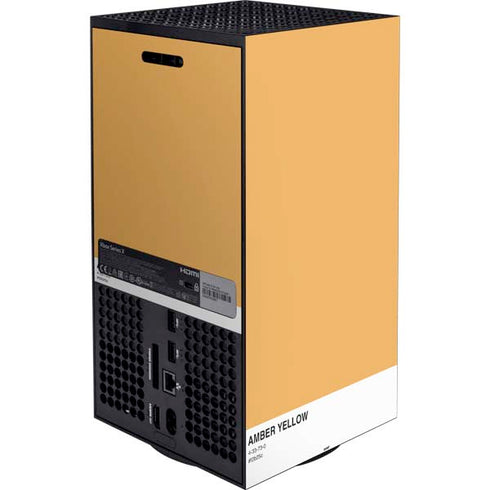 Amber Yellow XBox Series X Digital Edition Bundle Skin