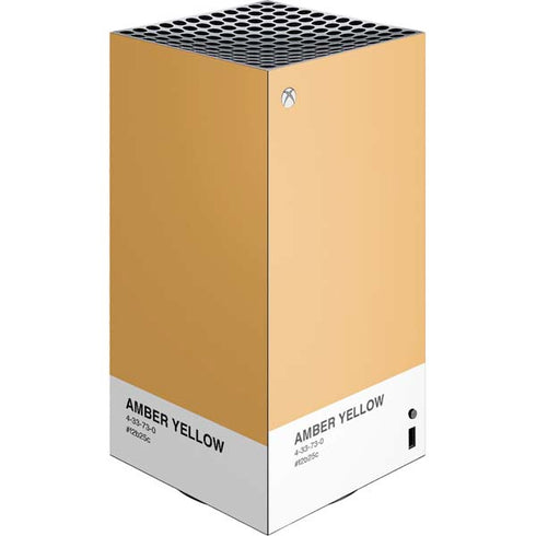 Amber Yellow XBox Series X Digital Edition Console Skin