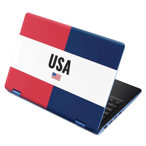 American Flag Color Block Aspire R11 11.6in Skin