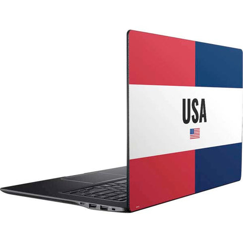 American Flag Color Block Ativ Book 9 (15.6in 2014) Skin