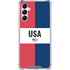 American Flag Color Block Gabb Phone 4 Clear Case