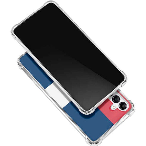 American Flag Color Block Gabb Phone 4 Clear Case