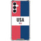 American Flag Color Block Galaxy A16 5G Clear Case