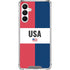 American Flag Color Block Galaxy A16 5G Clear Case