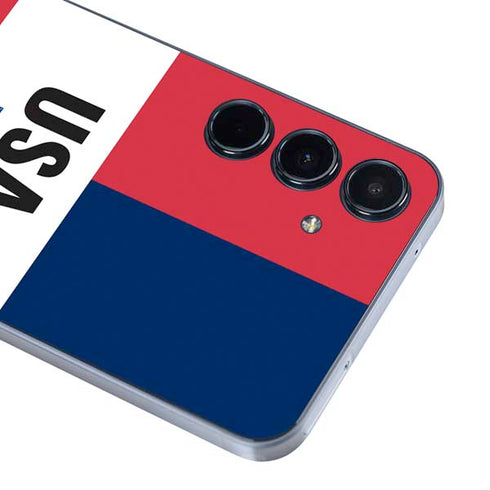 American Flag Color Block Galaxy A35 5G Skin